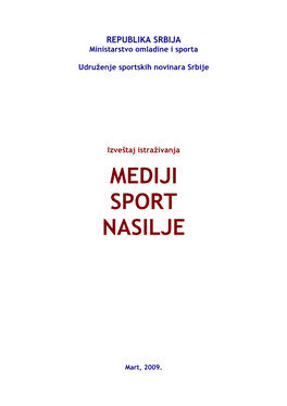 Mediji Sport Nasilje