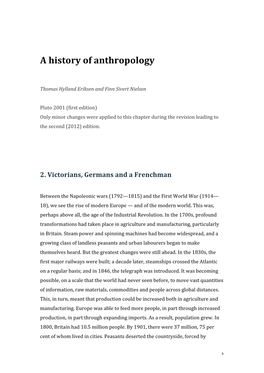 A History of Anthropology