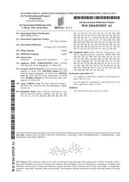 WO 2016/033025 Al 3 March 2016 (03.03.2016) P O P C T