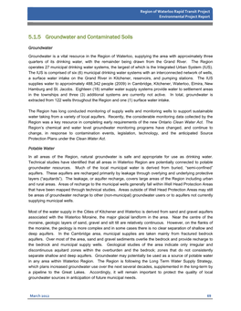 5.1.5 Groundwater and Contaminated Soils