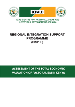 7. Assessment of the Total Economic Valuation of Pastoralism in Kenya