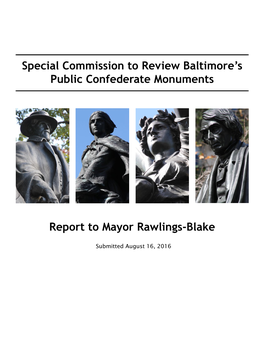 Special Commission to Review Baltimore's Public Confederate