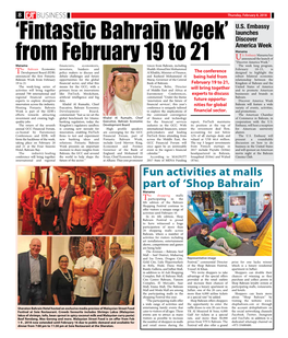 'Fintastic Bahrain Week' from February 19 to 21