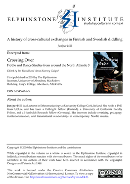 A History of Cross-Cultural Exchanges in Finnish and Swedish Diddling