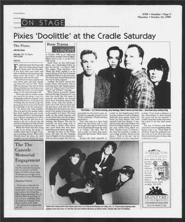 Pixies 'Doolittle' at the Cradle Saturday the Pixies Davis Turner with the Zulus