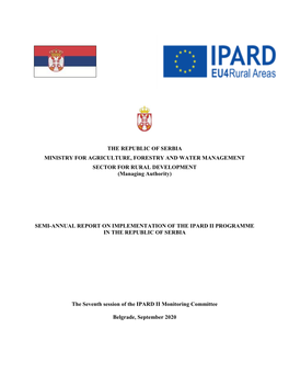 Semi-Annual Report on the Implementation of the IPARD II Programme in the Republic of Serbia