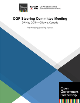 OGP Steering Committee Meeting 29 May 2019 – Ottawa, Canada