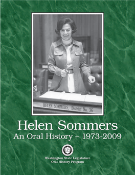 Helen Sommers – an Oral History – 1973-2009
