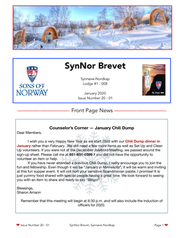 January 2020 Brevet Online