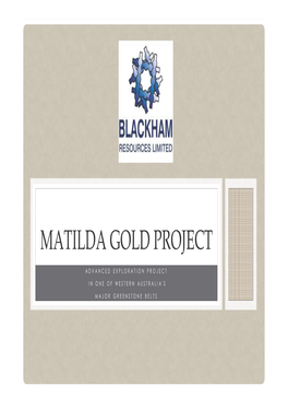 Matilda Gold Project