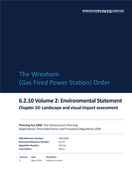 The Wrexham (Gas Fired Power Station) Order