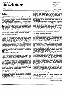 Jnazzletter a 93023 February 1989» Vol