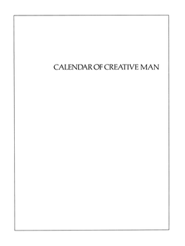 CALENDAR of CREATIVE MAN to the Memory of S