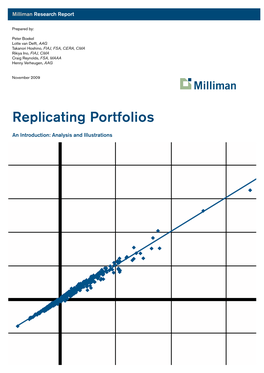 Replicating Portfolios 50 an Introduction: Analysis and Illustrations 200 -1,441.3