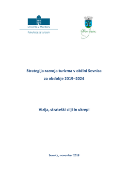 Strategija Razvoja Turizma V Občini Sevnica Za Obdobje 2019–2024