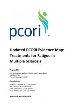 Updated PCORI Evidence Map: Treatments for Fatigue in Multiple Sclerosis