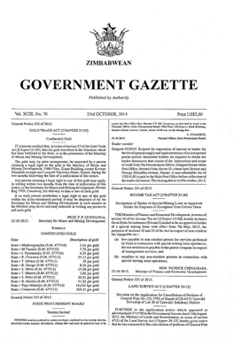 Government Gazette