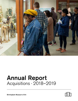 Annual Report Acquisitions · 2018–2019