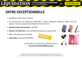 Offre Exceptionnelle