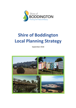 Shire of Boddington Local Planning Strategy