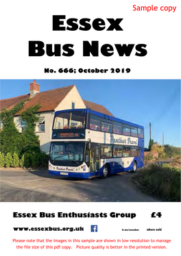 Essex Bus News