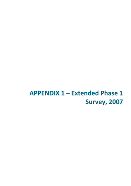 Appendices RAF Uxbridge ES Scopingridge