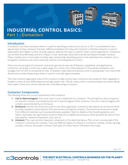 Introduction Contactor Components