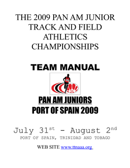 The 2009 Pan Am Junior Track and Field Athletics Championships