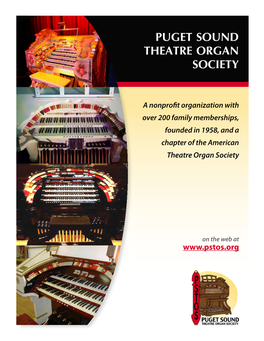 You're Invited to Join Puget Sound Theatre Organ Society!