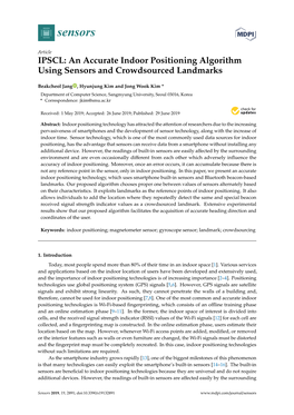 An Accurate Indoor Positioning Algorithm Using Sensors and Crowdsourced Landmarks