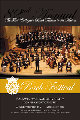 2014-Bach-Festival-Program