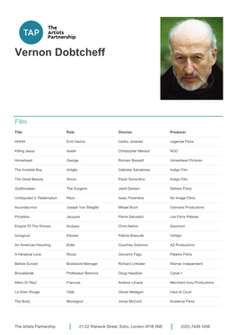 Vernon Dobtcheff