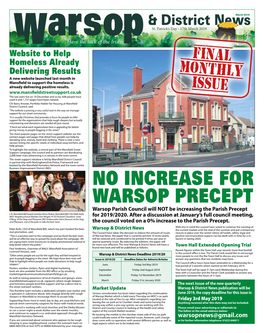 No Increase for Warsop Precept