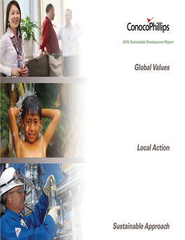 Conocophillips 2006 Sustainable Development Report 1 Letter to Stakeholders