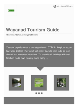 Wayanad Tourism Guide