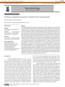 Sociobiology 62(2): 228-245 (June, 2015) DOI: 10.13102/Sociobiology.V62i2.228-245