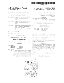 (12) United States Patent (10) Patent No.: US 9,569,771 B2 Lesavich Et Al