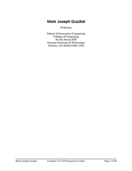 Mark Joseph Guzdial