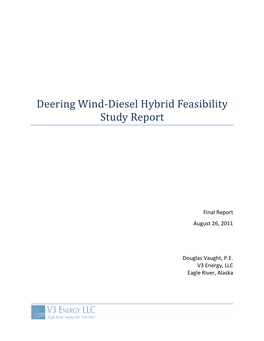 Deering Wind-Diesel Hybrid Feasibility Study Report