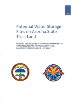 Potential Water Storage Sites on Arizona State Trust Land