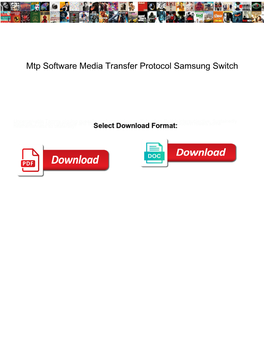 Mtp Software Media Transfer Protocol Samsung Switch