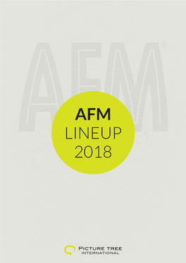 AFM LINEUP 2018 AFM Screening Schedule Lineup