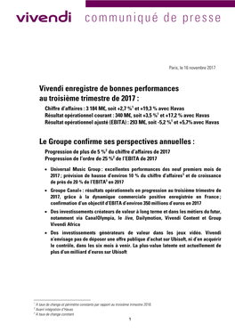 20171116 CP Vivendi Resultats