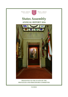 States Assembly ANNUAL REPORT 2016