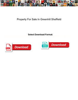 Property for Sale in Greenhill Sheffield