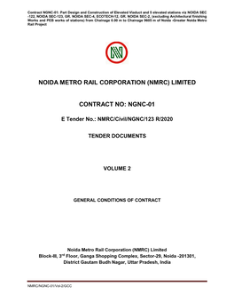 (Nmrc) Limited Contract No: Ngnc-01