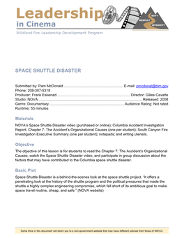 Space Shuttle Disaster