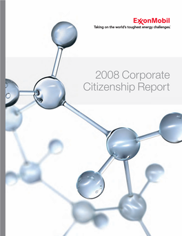 2008 Corporate Citizenship Report 2008 Corporate Citizenship Report Table of Contents
