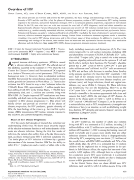 Overview of HIV