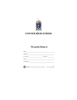 Conner Student Handbook 2020-2021